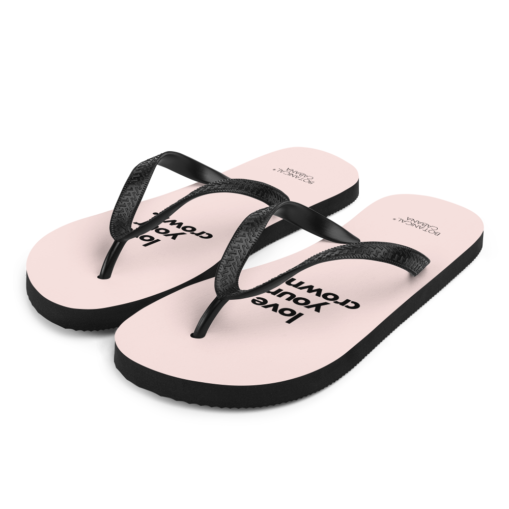 Love Your Crown Flip-Flops