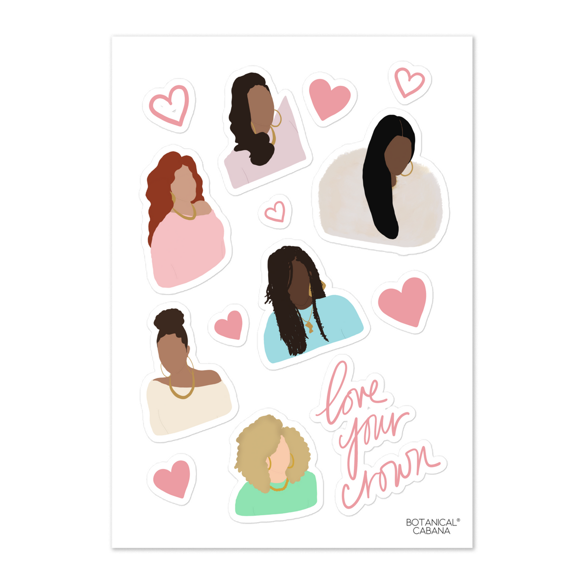 Love Your Crown - The Crew Sticker Sheet - Set 2